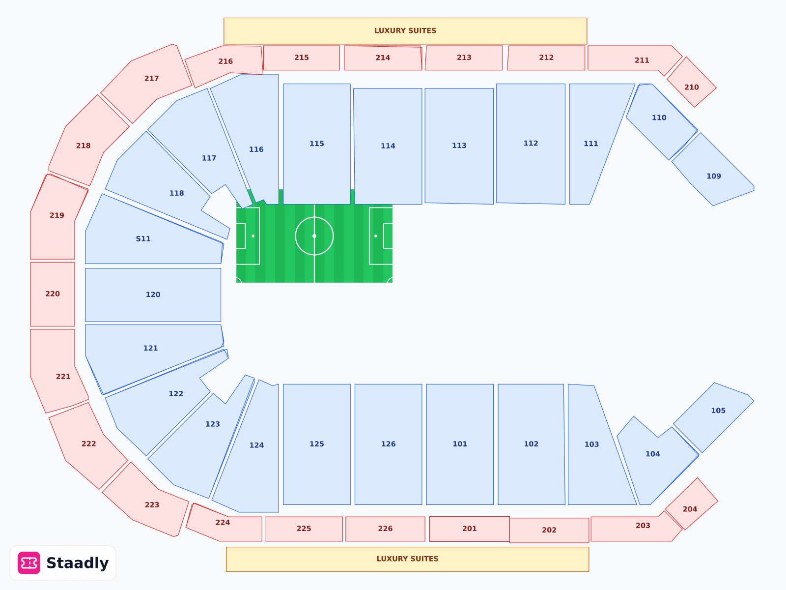 Canyon View Credit Union Stage at Maverik Center seat layout and seating plan — colored sections, stands and tiers (West Valley City)